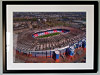 Extra Large Classic Mounted and Framed Fine Art Print showing Aerial Photograph of Scotland - Hampden Park