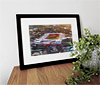 Classic Mounted and Framed Fine Art Print showing Aerial Photograph of Sheffield United - Bramall Lane