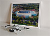 Framed Poster showing Aerial Photograph of Sheffield Wednesday - Hillsborough