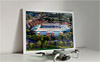 Framed Poster showing Aerial Photograph of Sheffield Wednesday - Hillsborough