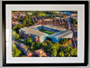 Extra Large Classic Mounted and Framed Fine Art Print showing Aerial Photograph of Sheffield Wednesday - Hillsborough