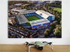 Aerial Photograph of Sheffield Wednesday - Hillsborough Fine Art Poster showing Aerial Photograph of Sheffield Wednesday - Hillsborough