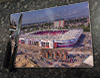 Wooden cork placemat showing Aerial Photograph of Southampton - St Mary's Stadium