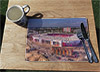 Aerial Photograph of Southampton - St Mary's Stadium Wooden cork placemat showing Aerial Photograph of Southampton - St Mary's Stadium