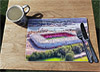 Wooden cork placemat showing Aerial Photograph of Southampton - St Mary's Stadium