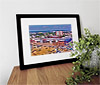 Classic Mounted and Framed Fine Art Print showing Aerial Photograph of Southampton - St Mary's Stadium