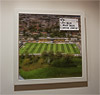 Premium Framed Cork Pin Board showing Aerial Photograph of Southport - Merseyrail Community Stadium Premium Framed Cork Pin Board showing Aerial Photograph of Southport - Merseyrail Community Stadium