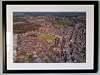 Extra Large Classic Mounted and Framed Fine Art Print showing Aerial Photograph of Spennymoor Town - Brewery Field