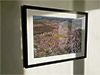 Extra Large Classic Mounted and Framed Fine Art Print showing Aerial Photograph of Spennymoor Town - Brewery Field