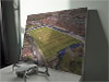 Fine Art Canvas showing Aerial Photograph of Spennymoor Town - Brewery Field