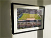 Extra Large Classic Mounted and Framed Fine Art Print showing Aerial Photograph of Spennymoor Town - Brewery Field