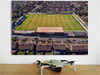 Fine Art Poster showing Aerial Photograph of Spennymoor Town - Brewery Field