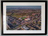 Extra Large Classic Mounted and Framed Fine Art Print showing Aerial Photograph of Stenhousemuir - Ochilview Park