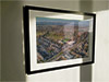 Extra Large Classic Mounted and Framed Fine Art Print showing Aerial Photograph of Stenhousemuir - Ochilview Park
