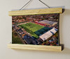 22.5cm / 8.9"  poster hanger with 6x8" landscape print showing Aerial Photograph of Stenhousemuir - Ochilview Park
