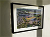 Extra Large Classic Mounted and Framed Fine Art Print showing Aerial Photograph of Stirling Albion - Forthbank Stadium