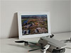 Framed Poster showing Aerial Photograph of Stirling Albion - Forthbank Stadium