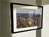 Extra Large Classic Mounted and Framed Fine Art Print showing Aerial Photograph of Stockport County - Edgeley Park