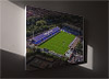 Fine Art Canvas showing Aerial Photograph of Stockport County - Edgeley Park