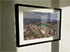 Extra Large Classic Mounted and Framed Fine Art Print showing Aerial Photograph of Stockport County - Edgeley Park