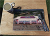 Wooden cork placemat showing Aerial Photograph of Stoke City - Britannia Stadium