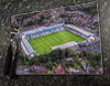 Wooden cork placemat showing Aerial Photograph of Telford United - New Bucks Head Wooden cork placemat showing Aerial Photograph of Telford United - New Bucks Head