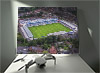 Fine Art Canvas showing Aerial Photograph of Telford United - New Bucks Head