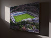 Fine Art Canvas showing Aerial Photograph of Telford United - New Bucks Head