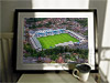 Extra Large Classic Mounted and Framed Fine Art Print showing Aerial Photograph of Telford United - New Bucks Head