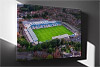 Fine Art Canvas showing Aerial Photograph of Telford United - New Bucks Head