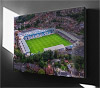 Fine Art Canvas showing Aerial Photograph of Telford United - New Bucks Head