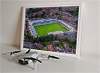 Framed Poster showing Aerial Photograph of Telford United - New Bucks Head