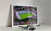 Framed Poster showing Aerial Photograph of Telford United - New Bucks Head