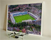 Framed Poster showing Aerial Photograph of Telford United - New Bucks Head