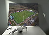 Fine Art Canvas showing Aerial Photograph of Tonbridge Angels - Longmead Stadium