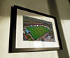 Classic Mounted and Framed Fine Art Print showing Aerial Photograph of Tonbridge Angels - Longmead Stadium