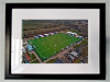 Classic Mounted and Framed Fine Art Print showing Aerial Photograph of Tonbridge Angels - Longmead Stadium