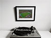 Classic Mounted and Framed Fine Art Print showing Aerial Photograph of Tonbridge Angels - Longmead Stadium