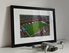 Classic Mounted and Framed Fine Art Print showing Aerial Photograph of Tonbridge Angels - Longmead Stadium