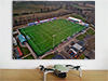 Fine Art Poster showing Aerial Photograph of Tonbridge Angels - Longmead Stadium