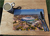 Wooden cork placemat showing Aerial Photograph of Tottenham Hotspur - White Hart Lane