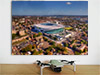 Fine Art Poster showing Aerial Photograph of Tottenham Hotspur - White Hart Lane