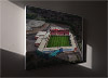 Fine Art Canvas showing Aerial Photograph of Walsall - Bescot Stadium