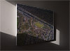 Fine Art Canvas showing Aerial Photograph of Warrington Town - Cantilever Park