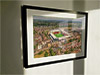 Extra Large Classic Mounted and Framed Fine Art Print showing Aerial Photograph of Watford - Vicarage Road