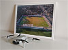 Framed Poster showing Aerial Photograph of Wellling United - Park View Road