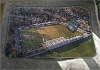Large white fleece Blanket showing Aerial Photograph of Wellling United - Park View Road Large white fleece Blanket showing Aerial Photograph of Wellling United - Park View Road