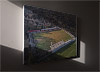 Fine Art Canvas showing Aerial Photograph of Wellling United - Park View Road