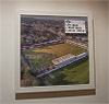 Premium Framed Cork Pin Board showing Aerial Photograph of Wellling United - Park View Road