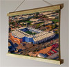 42cm / 16.5" poster hanger with 12x16" landscape print showing Aerial Photograph of West Bromwich Albion - The Hawthorns